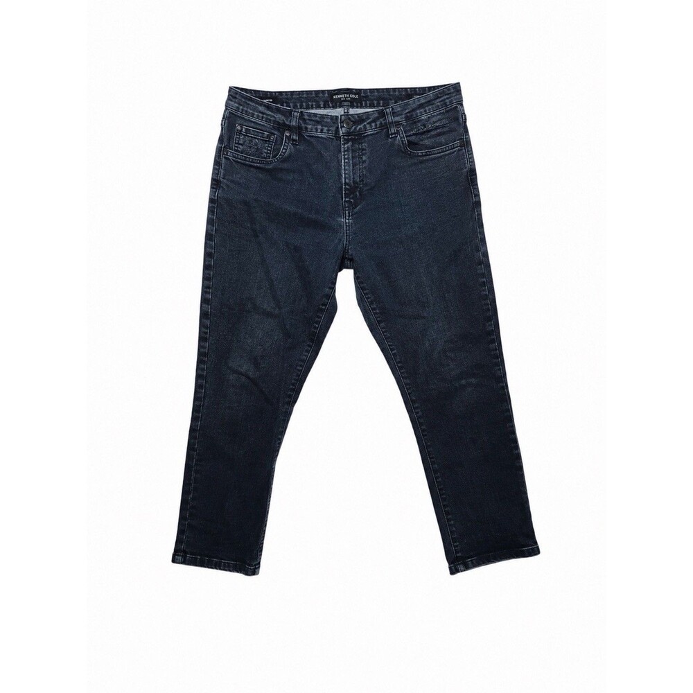 Kenneth Cole New York Straight Fit Jeans Men’s 38x29 Dark Wash Stretch Denim
